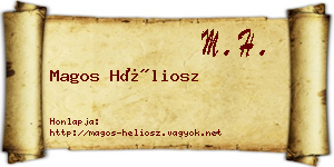 Magos Héliosz névjegykártya